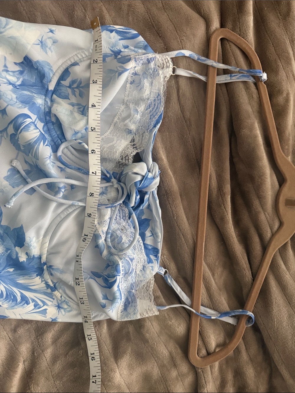 Princess Polly Light Blue and White Floral Maxi Slip Dress - Picture 8 of 9